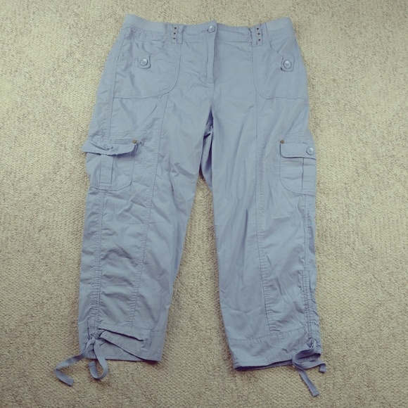 chicos cargo crop pants